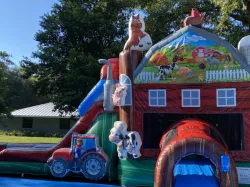 temp img 0 jpeg 600836793 Farm Animals DL Bounce House w/ Slide