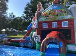 temp img 2 jpeg 346301656 Farm Animals DL Bounce House w/ Slide